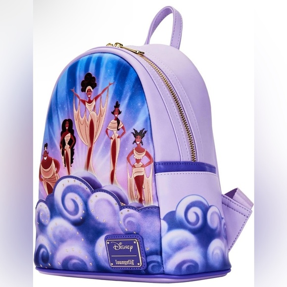 Loungefly DISNEY HERCULES MUSES CLOUDS MINI BACKPACK - Picture 2 of 6